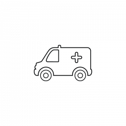 Ambulance public transportation, emergency, hospital van icon