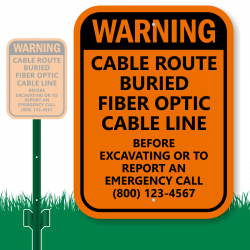 Buried Fiber Optic Cable Signs | Fiber Optic Cable Signs