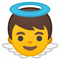 Baby angel Icon | Noto Emoji People Family & Love Iconset | Google