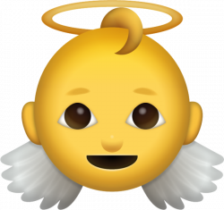 Download Baby Angel Iphone Emoji Icon in JPG and AI | Emoji Island