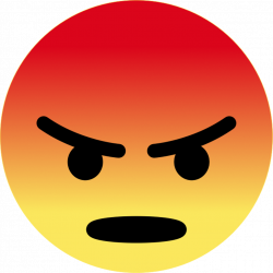 Facebook angry button angry facebook emoji emojisticker...