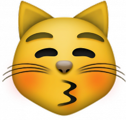 gato cat emoji emojisticker sonrojado...