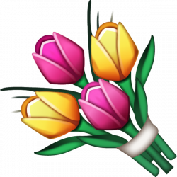 Download Bouquet Emoji Image in PNG | Emoji Island