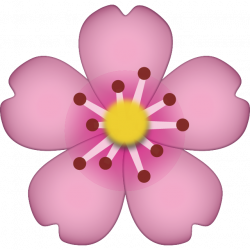 Download Cherry Blossom Emoji Icon | Emoji Island