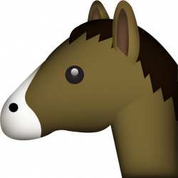 Download Horse Emoji Image in PNG | Emoji Island