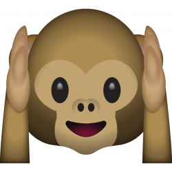Download Hear No Evil Monkey Emoji | Emoji Island