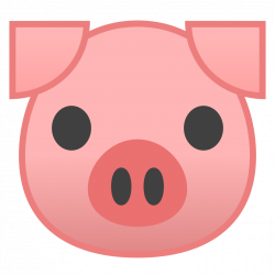 Pig face Icon | Noto Emoji Animals Nature Iconset | Google