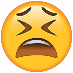 Weary Face Emoji - After a long hard day, this emoji knows how to ...