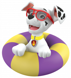 Marshall In A Pool Paw Patrol Clipart Png
