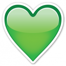 Green Heart | EmojiStickers.com