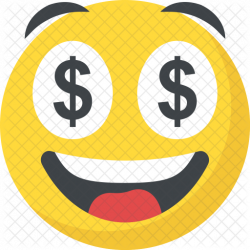 Dollar Eyes Emoji Icon - Avatar & Smileys Icons in SVG and PNG ...