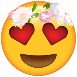 emotions emotion emoji flores flower tiara queen crush...