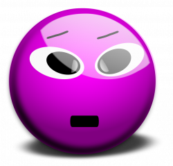 Purple Smiley Face | Illustration of a purple smiley face with a ...