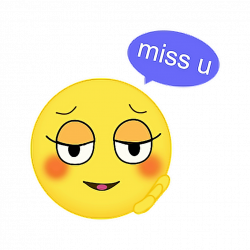 ftemissyou missyou emotions cute love stickers EmojiSt...