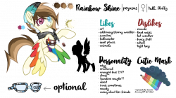 Rainbow Shine | Ponysona reference sheet by RainbowShine04 on DeviantArt