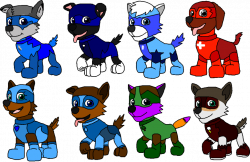 Paw Patrol Outfits Superpups 1 by Wolf-Prince-Leon on DeviantArt