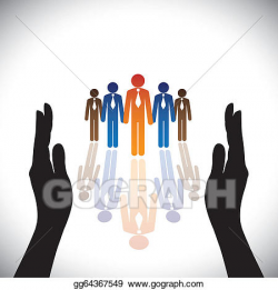 Clip Art Vector - Concept- secure(protect) company corporate ...