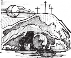 Hand drawn vector illustration or drawing of Jesus Christ ...