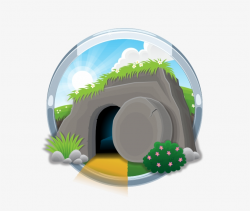 A Happy Sunday - Empty Tomb For Children Transparent PNG ...