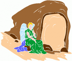 Empty tomb clip art pictures and coloring pages of Jesus Christ