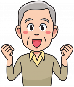 Clipart - Grandfather - full of energy
