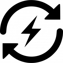 Recycle Energy Lighting Flash Svg Png Icon Free Download (#448406 ...