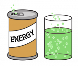 Clipart - Energy Drink Fizzing