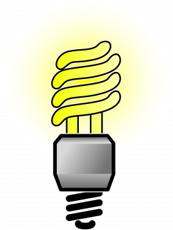 Incandescent light bulb Efficient energy use Clip art - Yellow light ...