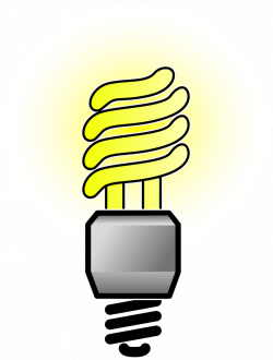 Public Domain Clip Art Image | Energy Saver Lightbulb - Bright | ID ...