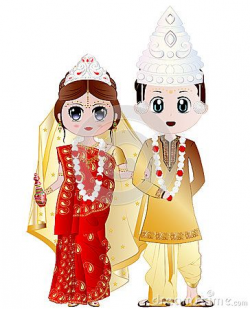 Highly detailed vector illustration of Bengali Wedding ...
