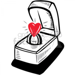engagement ring of love clipart. Royalty-free clipart # 386709