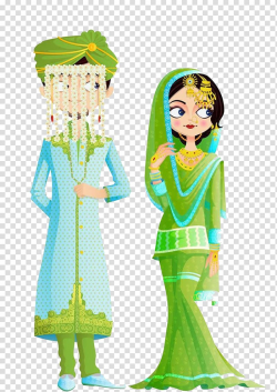 Wedded couple illustration, Islamic marital practices ...
