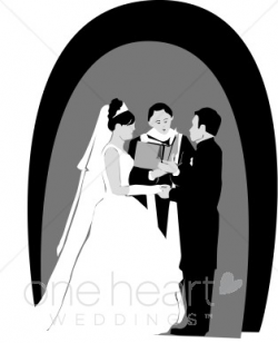 Exchanging Vows Clipart | Couples Clipart