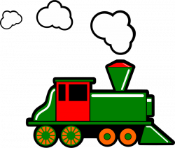 Clipart - Steam train 2 (colour)