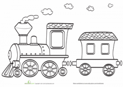 Toy Train Coloring Page | Ann's Coloring Pages | Train ...