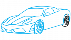 Sports Car Drawing Step By Step at GetDrawings.com | Free for ...