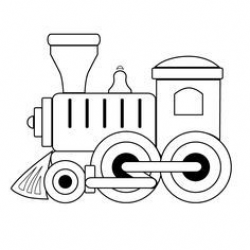 Black and White Train | Coloring Pages • Toy Train Engine ...
