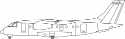 Clipart - Dornier 328-300 Jet Side-view