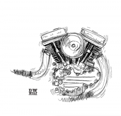 Painting Cartoon clipart - Sketch, Motorcycle, Drawing ...