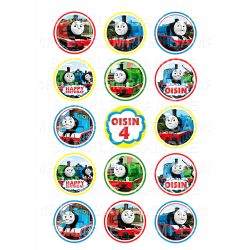 Thomas the Tank Engine - Edible Cupcake Toppers - Personalised ...
