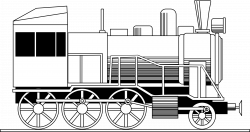 Clipart - Retro locomotive