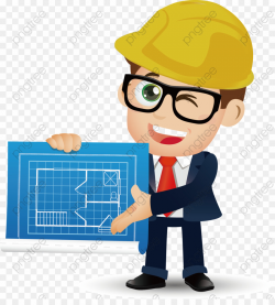 Engineer Cartoon PNG Architectural Engineering Construction ...