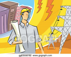 Vector Stock - Electrical engineer guy. Clipart Illustration ...