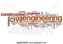 Stock Illustration - Civil engineering word cloud. Clipart ...
