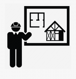 Engineer Clipart House Construction - Building A House Icon ...