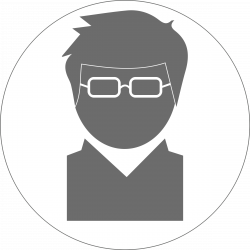 Clipart - Icon: Engineer Grey on White