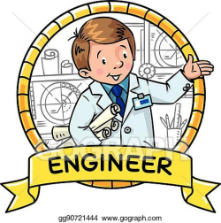 Vector Clipart - Engineer coloring book. abc of profession ...