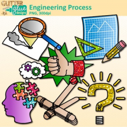 STEM Engineering Process Clip Art | STEAM Science Graphics for ...