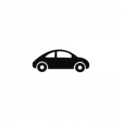 Car, motor car, small car, vehicle vector icon