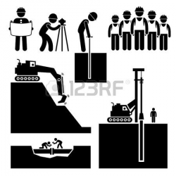Stock Vector | Cartoon | Pictogram, Civil engineering ...
